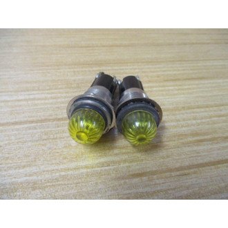 Dialco 555 Indicator Light Yellow (Pack of 2) - Used