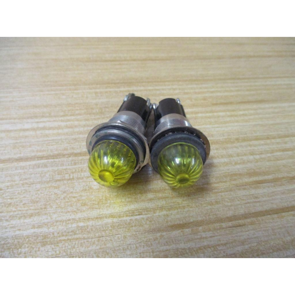 Dialco 555 Indicator Light Yellow (Pack of 2) - Used