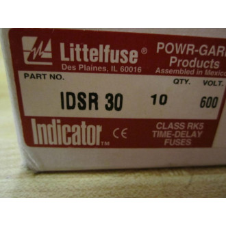 Littelfuse IDSR-30 Fuse Cross Ref 830LL4, IDSR030 (Pack of 9)
