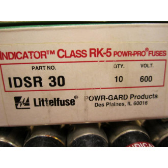 Littelfuse IDSR-30 Fuse Cross Ref 830LL4, IDSR030 (Pack of 10)