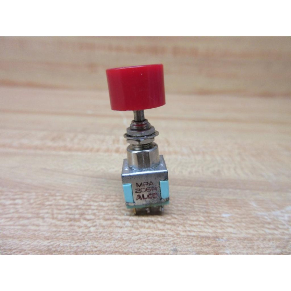 Alco MPA206R Push Button Switch WRed Button - Used