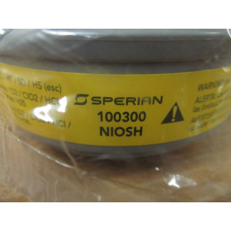 Sperian B100300 Respirator Cartridge 100300 (Pack of 4) - New No Box