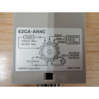 Omron E2CA-AN4C Proximity Sensor Amplifier (AC) - New No Box