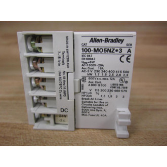 Allen Bradley 100-M05NZ243 Contactor 100M05NZ3 - New No Box