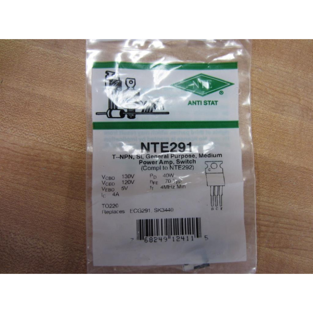 NTE NTE291 291 Bipolar Transistor