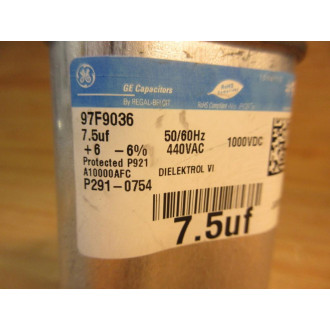 General Electric 97F9036 Capacitor P291-0754 - Used