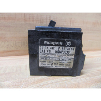 Westinghouse HQNP3030 Quicklag P Breaker 30A 3P Chipped - Used