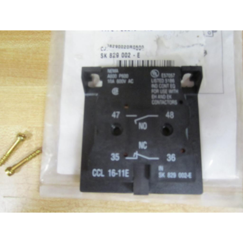 ABB CCL16-11E Auxiliary Contact SK 829 002-E