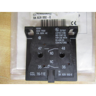 ABB CCL16-11E Auxiliary Contact SK 829 002-E