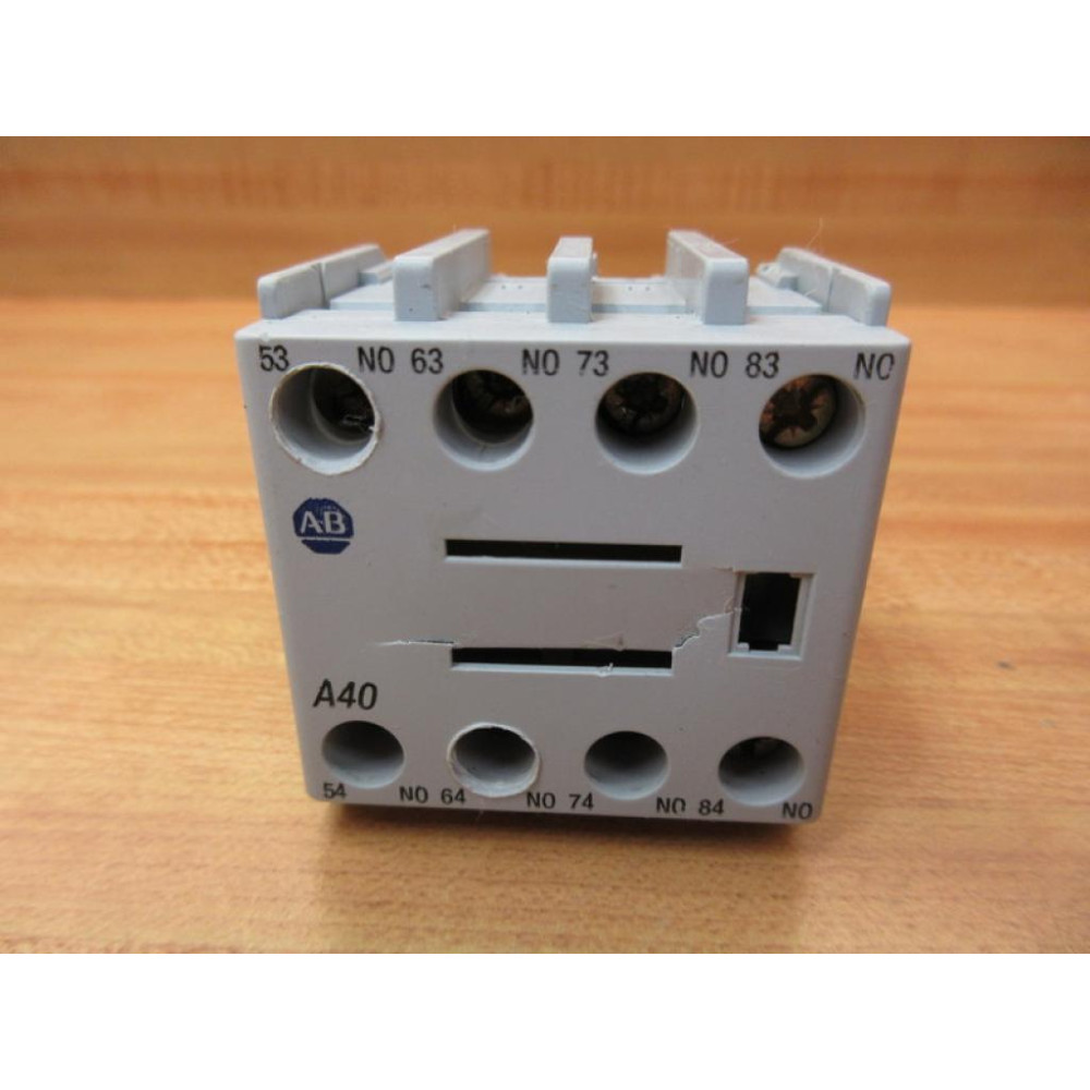 Allen Bradley 100-F Auxiliary Contact 100F A40 - Used