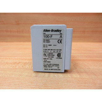 Allen Bradley 100-F Auxiliary Contact 100F A40 - Used