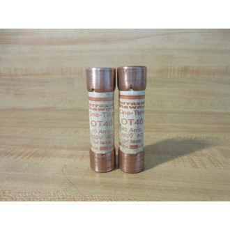 Gould Shawmut Ferraz OT40 Fuse Cross Ref 4XF95 (Pack of 2) - New No Box
