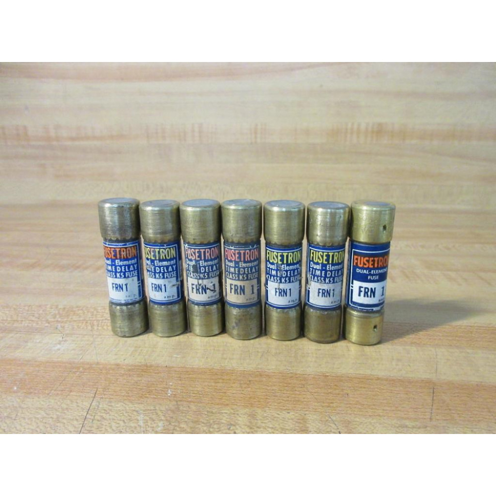 Buss FRN-1 Bussmann Fusetron Fuse FRN1 (Pack of 7) - Used