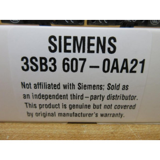 Siemens 3SB3 607-0AA21 Red 3SB36070AA21 Complete