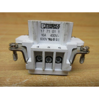 Phoenix Contact 17 71 01 1 Contact Insert HC-B 6-EBUS - Used