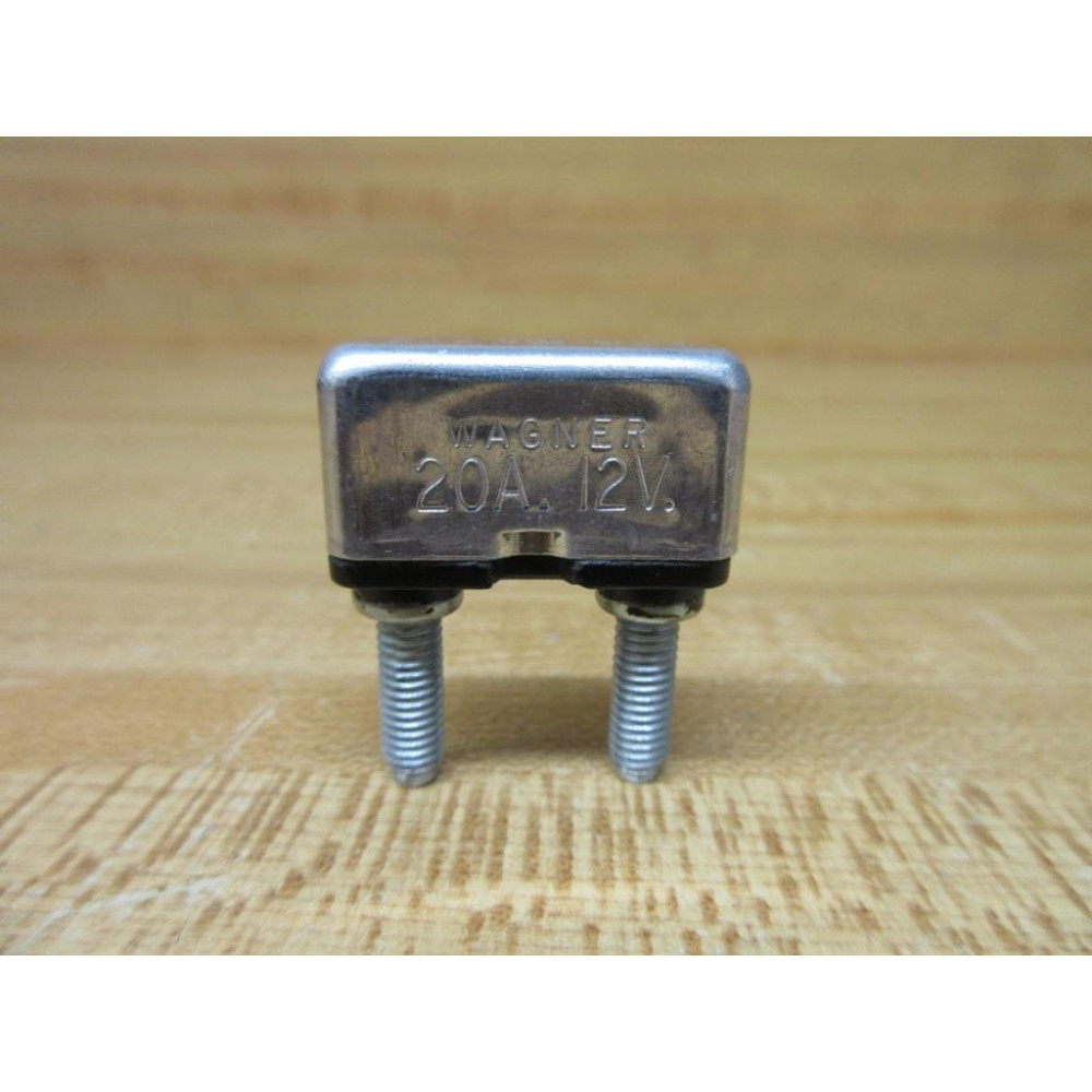 Wagner 20A-12V-T2 Tung-Sol Circuit Breaker 20A12VT2 10-32 Threaded Studs - New No Box