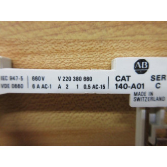 Allen Bradley 140-A01 Auxiliary Contact 140A01 - New No Box