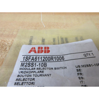 ABB M2SS1-10B Selector Switch Head 1SFA611200R1006