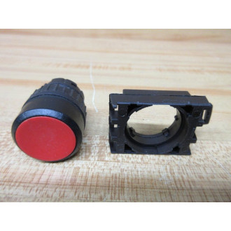 ABB CBK-KPR Red Button 1SFA616001-AAA W Legend Plate (Pack of 2) - Used