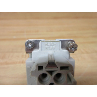 Harting HAN-E16F Connector Insert 09330162701 - New No Box
