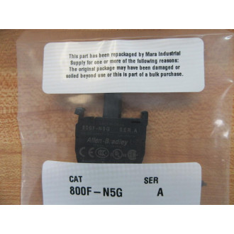 Allen Bradley 800F-N5G Contact Block 800FN5G Green