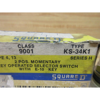 Square D 9001-KS34K1 Selector Switch 9001KS34K1
