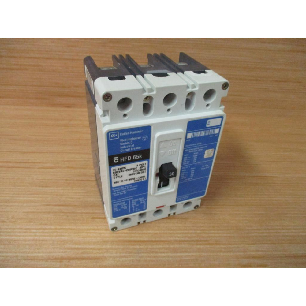 Cutler-Hammer HFD3030 Eaton 30A Circuit Breaker HFD3030L - New No Box
