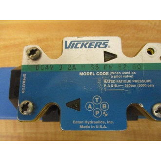 Vickers DG4V 3 2A M S5 FW B2 60 Valve DG4V32AMS5FWB260 02393429 - Used