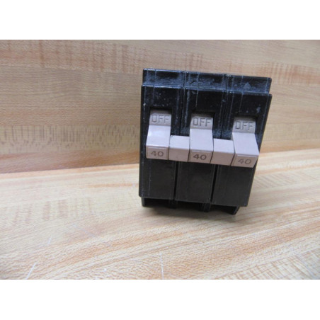 Cutler Hammer CH340 Eaton 40A 3P Circuit Breaker - Used