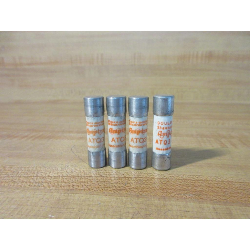 Gould Shawmut Ferraz ATQ3 Mersen Fuse Cross Ref 4ZCL5 (Pack of 4) - New No Box