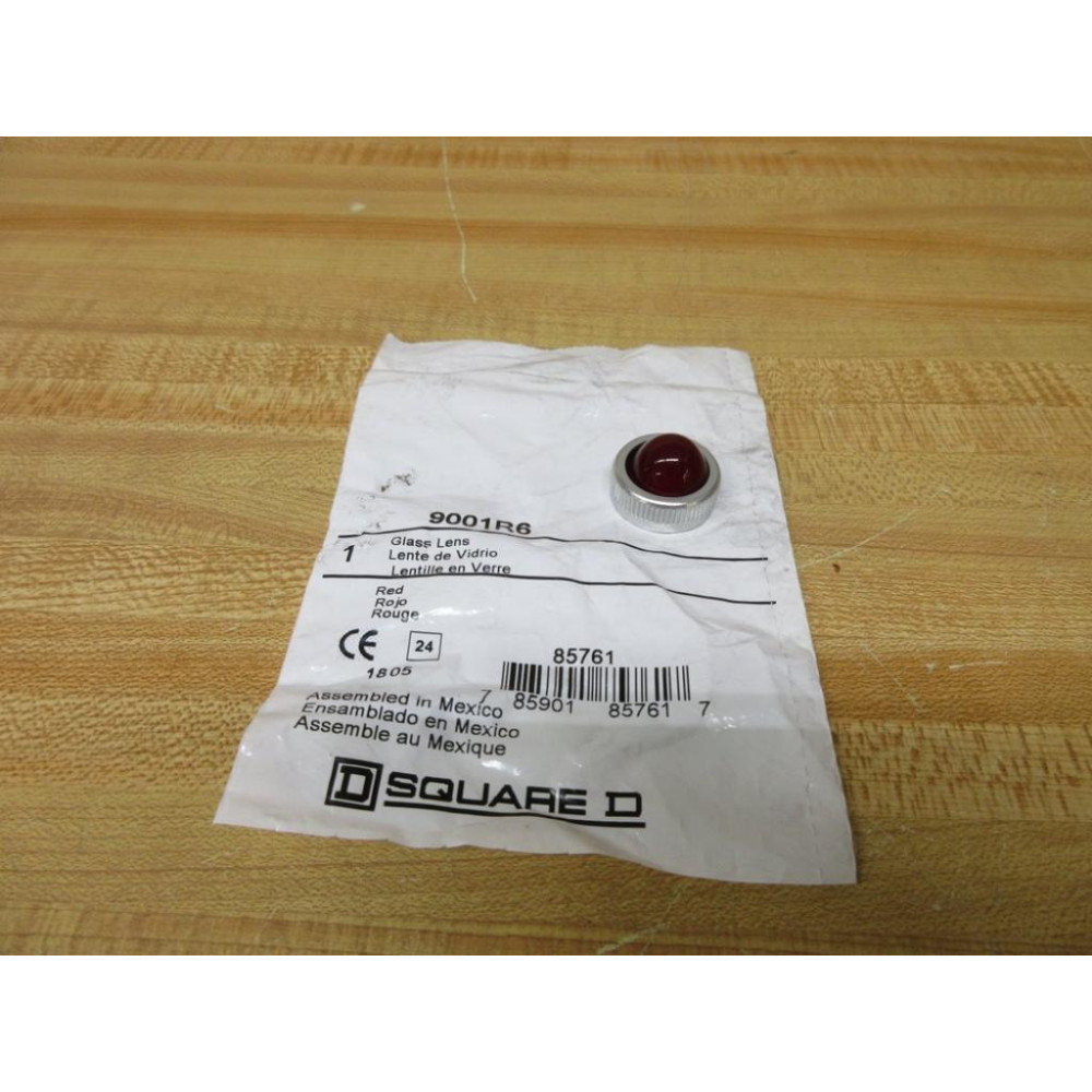 Square D 9001 R-6 Pilot Light Lens 9001R6