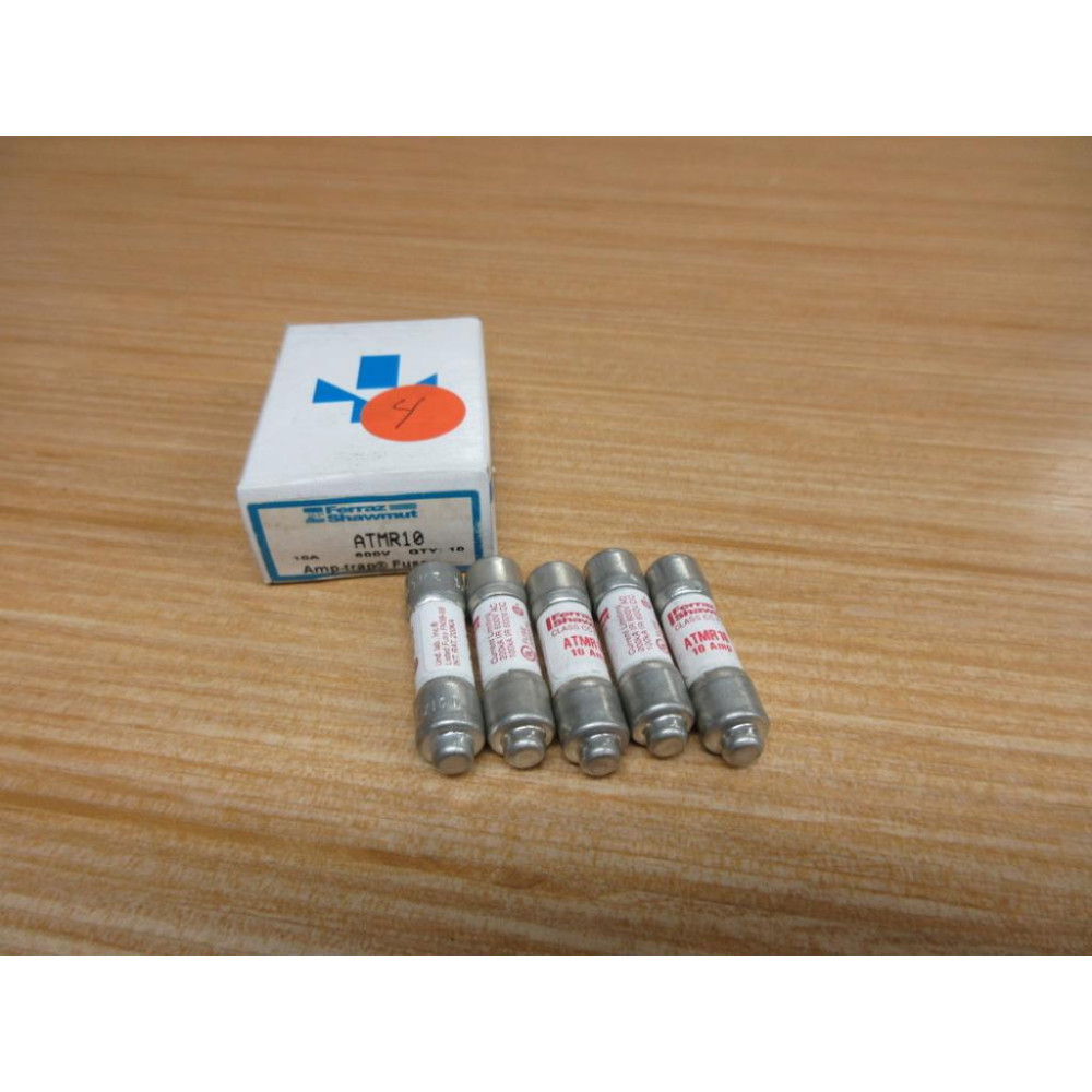Gould Shawmut Ferraz ATMR10 Mersen Fuse Cross Ref 4ZCA2 (Pack of 5)
