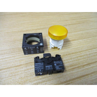 Siemens 3SB3 240-6BA00 Amber 3SB32406BA00 Complete - New No Box