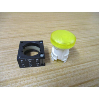 Siemens 3SB3 217-6AA30 Yellow 3SB32176AA30 W Base - New No Box