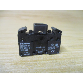 Siemens 3SB3 240-6BA60 White 3SB32406BA60 Complete - New No Box