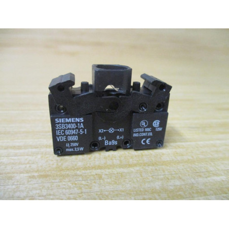 Test Tube Rask Parts Siemens 3SB3 240-6BA60 White 3SB32406BA60 Complete - New No Box
