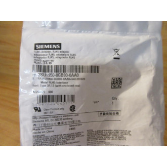 Siemens 3SU1 950-0GB80-0AA0 RJ45 Female Connection Module