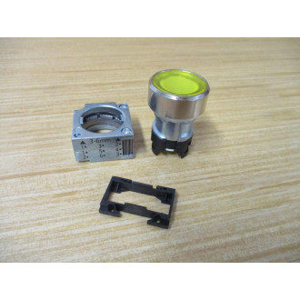 Siemens 3SB3 655-0AA31-0CC0 Yellow 3SB36550AA310CC0 WBase&Clip - New No Box