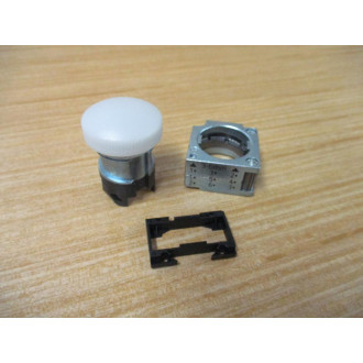 Siemens 3SB3 604-6BA60 White 3SB36046BA60 W Base & Clip - New No Box