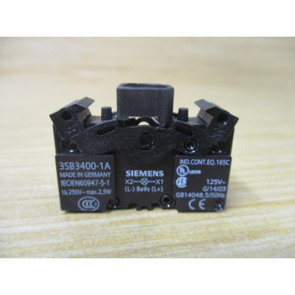 Siemens 3SB3 604-6BA60 White 3SB36046BA60 Complete - New No Box