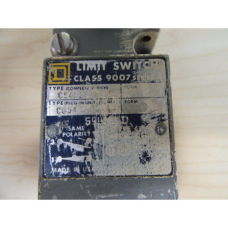 Square D 9007-C54B2 Limit Switch 9007C54B2 Series A - Used