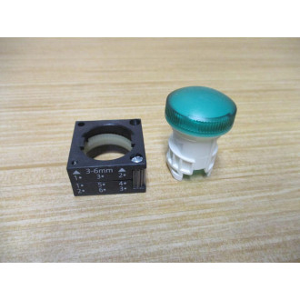 Siemens 3SB3 244-6BA40 Green 3SB32446BA40 W Base - New No Box