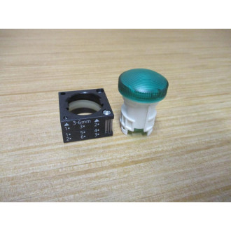 Siemens 3SB3 217-6AA40 Green 3SB32176AA40 W Base - New No Box