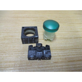 Siemens 3SB3 204-6BA40 Green 3SB32046BA40 Complete - New No Box