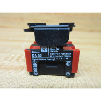 Telemecanique 9001-DA02 SchneiderSquare D Contact Block 9001DA02 W Lock - New No Box