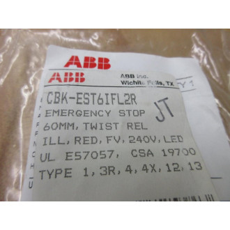 ABB CBK-EST6IFL2R E-Stop Button CBKEST6IFL2R