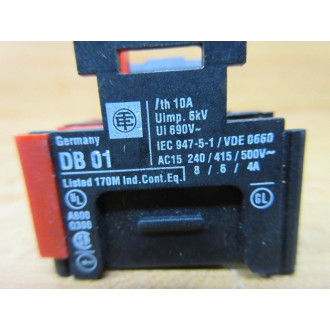 Square D 9001-DB01 SchneiderTelemecanique Contact Block 9001DB01 Block Only - New No Box