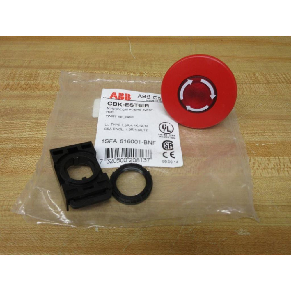 ABB CBK-EST6Ir E-Stop Button CBK-EST6Ir WWhite Arrows