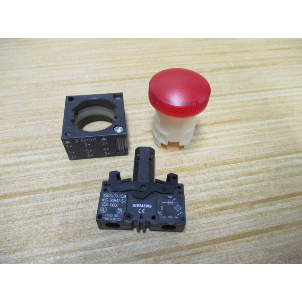 Siemens 3SB3 248-6BA20 Red 3SB32486BA20 Complete - New No Box