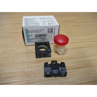 Siemens 3SB3 240-6BA20 Red 3SB32406BA20 Complete